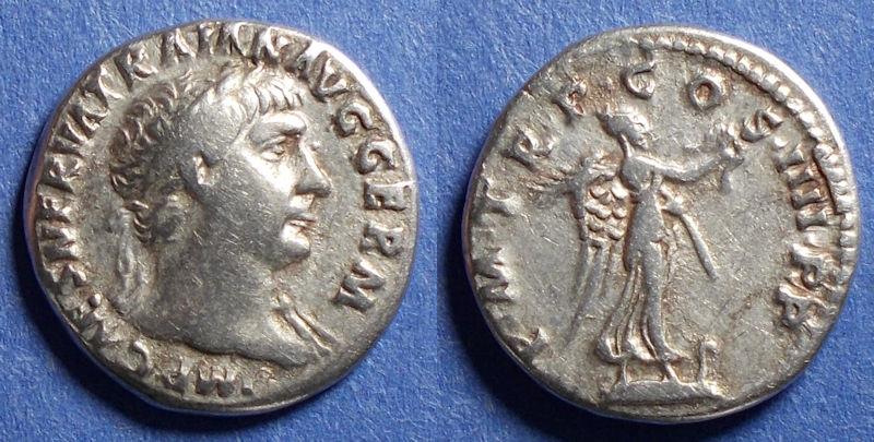 Roman Empire, Trajan 98-117, Silver Denarius | Roman Imperial Coins