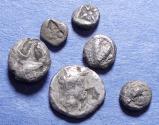 Ancient Coins - Kyrenaika, Barke 435-308 BC, Silver Obol