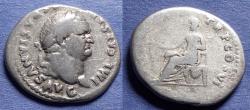 Ancient Coins - Roman Empire, Vespasian 69-79, Silver Denarius