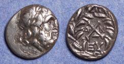 Ancient Coins - Achaean League, Antigoneia 188-180 BC, Silver Hemidrachm
