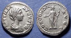 Ancient Coins - Roman Empire, Plautilla 202-205, Silver Denarius