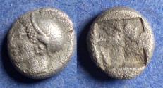 Ancient Coins - Ionia, Phokaia 521-478 BC, Silver Diobol