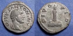 Ancient Coins - Roman Empire, Divus Antoninus Pius d. 161, Silver Denarius