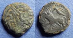 Ancient Coins - Celtic Gaul, Carnutes 100-50 BC, Bronze AE14