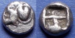 Ancient Coins - Kyrenacia, Kyrene 550-500 BC, Silver Hemidrachm