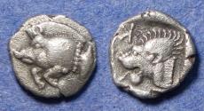 Ancient Coins - Mysia, Kyzikos 480-450 BC, Silver Obol