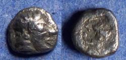 Ancient Coins - Ionia, Kolophon Circa 500 BC, Silver Tetartemorion
