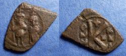 Ancient Coins - Byzantine Empire, Heraclius 610-641, Bronze Half Follis