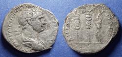 Ancient Coins - Arabia, Bostra, Trajan 98-117, Silver Tridrachm