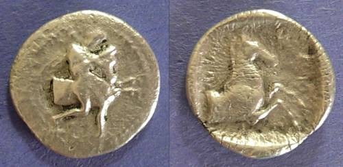 Ancient Coins - Trikka, Thessaly 460-440 BC, Hemidrachm