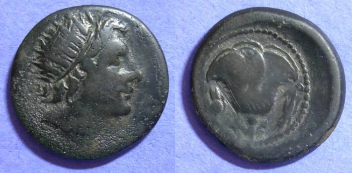Ancient Coins - Rhodes: AE30  Circa 88 BC - The seige of Rhodes