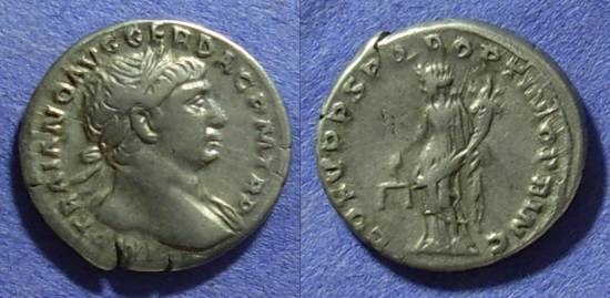 Ancient Coins - Trajan 98-117 Denarius