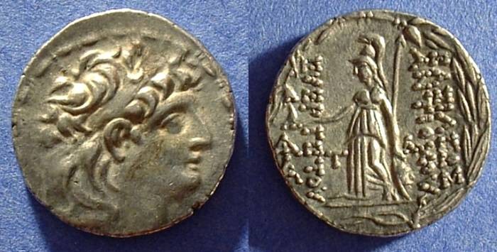 Ancient Coins - Seleucid Kingdom - Antiochos VII 138-129BC Tetradrachm