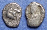 Ancient Coins - Mysia, Kyzikos 550-500 BC, Silver Trihemiobol (?)