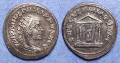 Ancient Coins - Roman Empire, Philip II 247-9, Silver Antoninianus