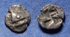Ancient Coins - Mysia, Kyzikos 530-500 BC, Silver Hemiobol