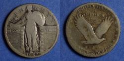 Us Coins - United States,  1927-S,  Standing Liberty Quarter G4