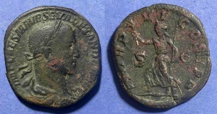 Ancient Coins - Roman Empire, Severus Alexander 222-235, Sestertius