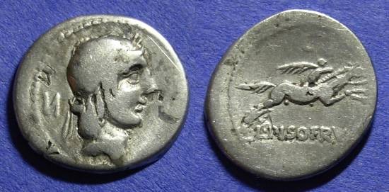 Ancient Coins - Roman Republic - Denarius 90 BC - Calpurnia 11