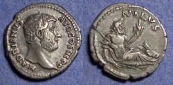 Ancient Coins - Roman Empire, Hadrian 117-138, Silver Denarius