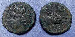 Ancient Coins - Sicily, Panormos ( Ziz ) 380-340 BC, Bronze AE14