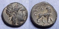 Ancient Coins - Ionia, Miletos 350-300 BC, Bronze AE15