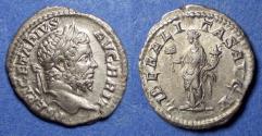 Ancient Coins - Roman Emprie, Geta (as Augustus) 208-212, Silver Denarius