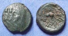 Ancient Coins - Celtic Gaul, Remi Circa 50-30 BC, AE Unit
