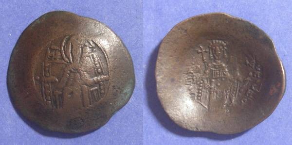 Ancient Coins - Byzantine Empire, Isaac II 1185-1195, Aspron Trachy