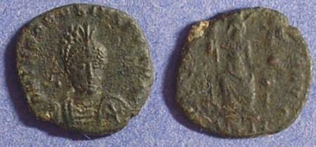 Ancient Coins - Theodosius II 402-450AD - AE3 with facing bust