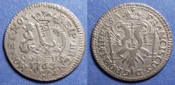 World Coins - Germany, Bremen, Francis I H.R.Emperor 1763, Silver 6 Grote (1/12 Taler)