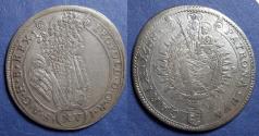 World Coins - Hungary, Leopold 1688-KB, Silver 15 Krajczar