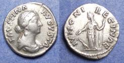 Ancient Coins - Roman Empire, Faustina Jr. 193-211, Silver Denarius