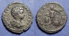 Ancient Coins - Roman Empire, Geta (as Caesar) 198-208, Silver Denarius