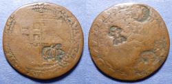 World Coins - Sovereign Military Order of Malta, Jean-Paul Lascaris Castellar 1636-1657 (1637), Copper 4 Tari