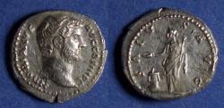 Ancient Coins - Roman Empire, Hadrian 117-138, Silver Denarius