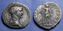 Ancient Coins - Roman Empire, Trajan 98-117, Silver Denarius