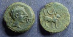 Ancient Coins - Spain, Castulo Circa 50 BC, AE18