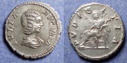 Ancient Coins - Roman Empire, Julia Domna 193-217, Silver Denarius