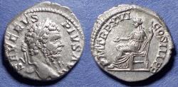 Ancient Coins - Roman Empire, Septimius Severus 193-211, Silver Denarius