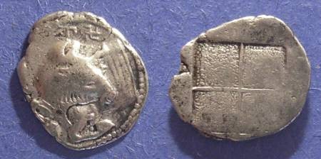 Ancient Coins - Akanthos, Macedonia 470-390 BC, Tetrobol