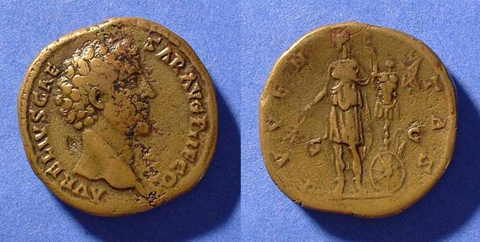 Ancient Coins - Marcus Aurelius (as Caesar) 138-161AD Sestertius