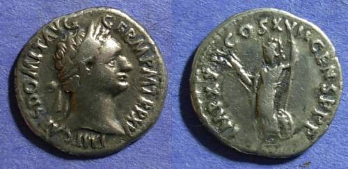 Ancient Coins - Roman Empire, Domitian 81-96 AD, Denarius