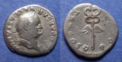 Ancient Coins - Roman Empire, Vespasian 69-79, Silver Denarius