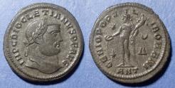 Ancient Coins - Roman Empire, Diocletian 284-305, Silvered bronze Follis