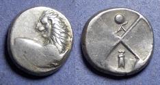Ancient Coins - Thrace, Chersonesos 386-338 BC, Silver Hemidrachm