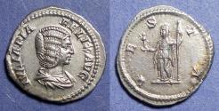 Ancient Coins - Roman Empire, Julia Domna 193-217, Silver Denarius