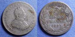 World Coins - Germany, Hesse-Cassel, Wilhelm II 1827, Silver 1/3 Taler