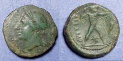 Ancient Coins - Bruttium, The Bretti 215-205 BC, Bronze AE18