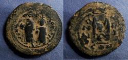 Ancient Coins - Byzantine Empire, Heraclius 610-641, Follis